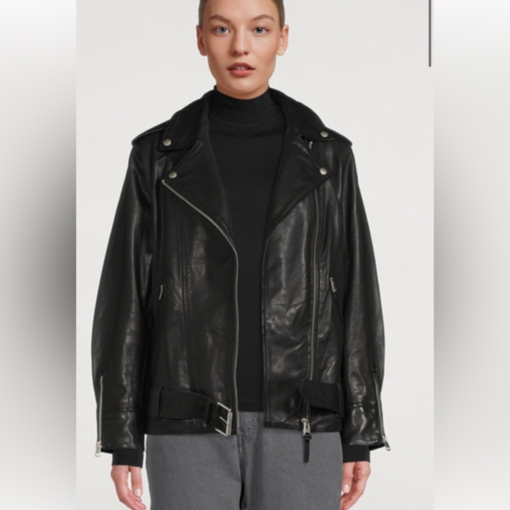 New with tags Mackage leather moto jacket